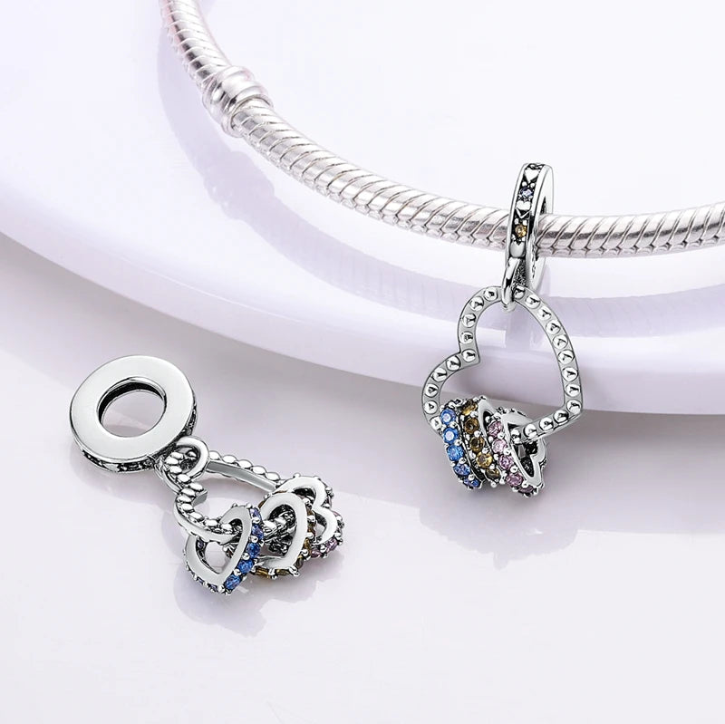 Charm Coeur Collier en Argent 925
