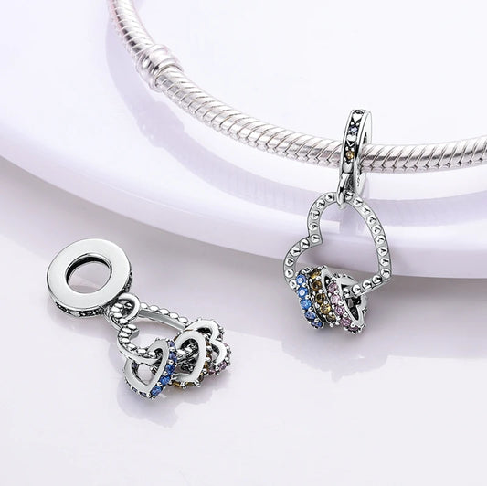 Charm Coeur Collier en Argent 925