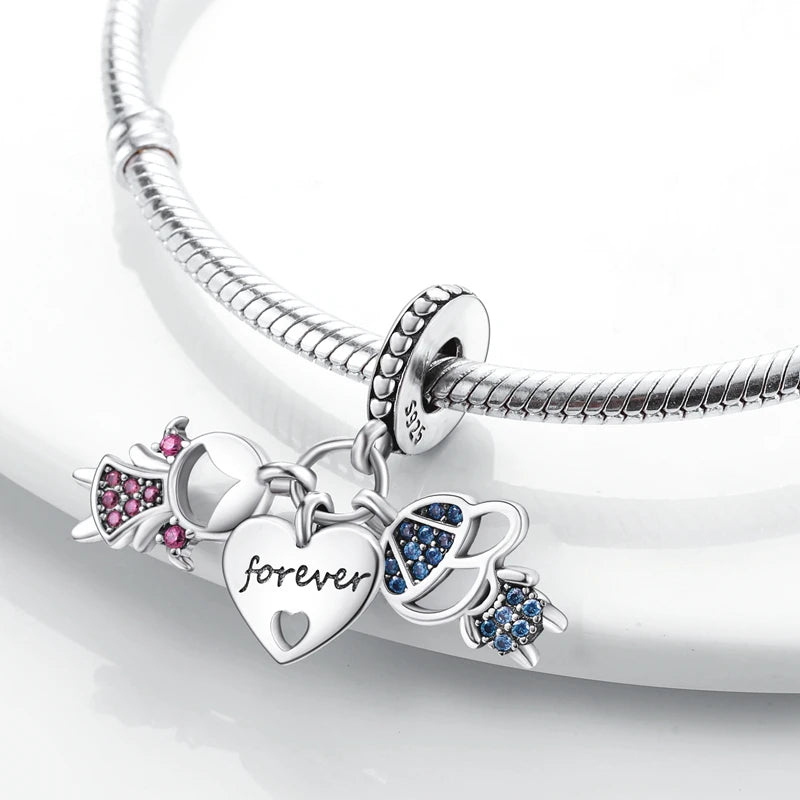 Charm Family Forever Argent 925 pour Collier