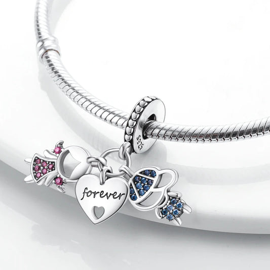 Charm Family Forever Argent 925 pour Collier