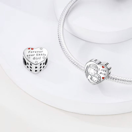 Charms Coeur Maman pour colliers