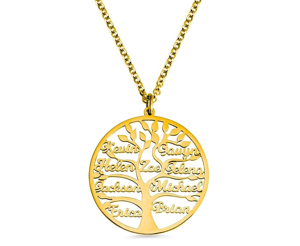Collier Arbre de Vie Personnalisé Or