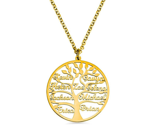Collier Arbre de Vie Personnalisé Or