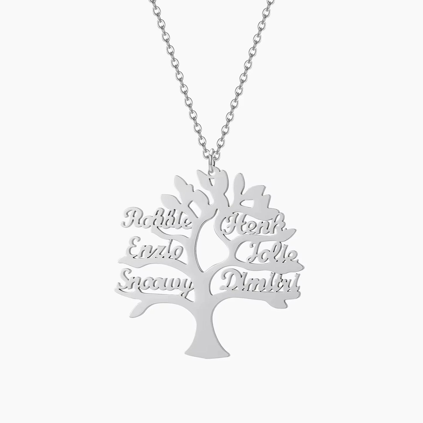 Collier Arbre de Vie Prénom Argent