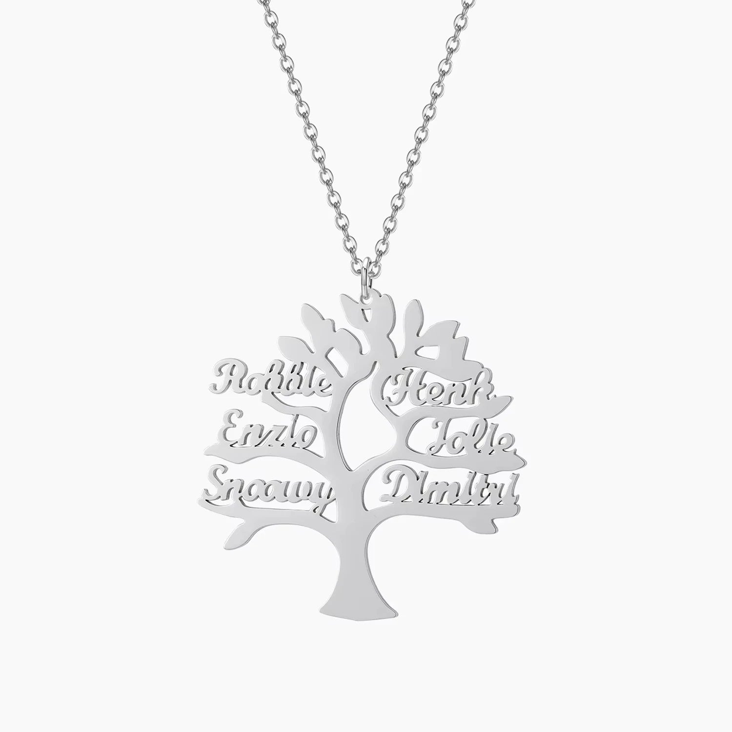Collier Arbre de Vie Prénom Argent