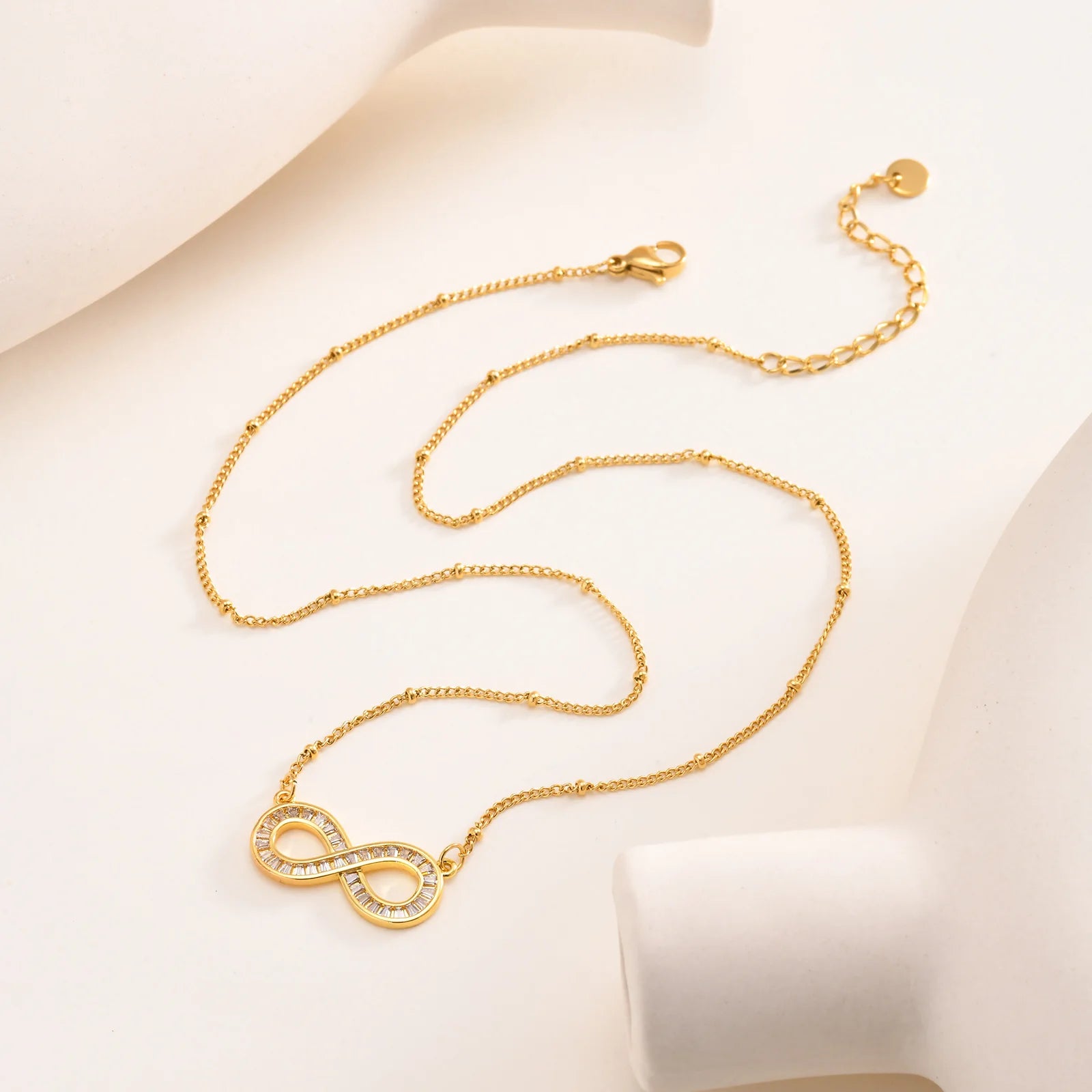 Collier Infini Or acier inoxydable