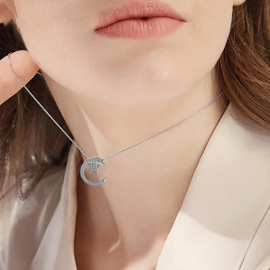 Collier Lune Étoile femme