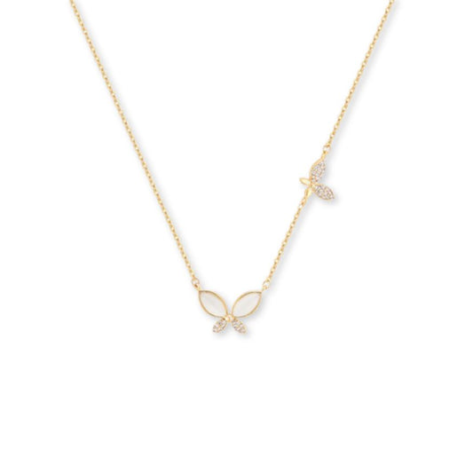 Collier Papillon Or