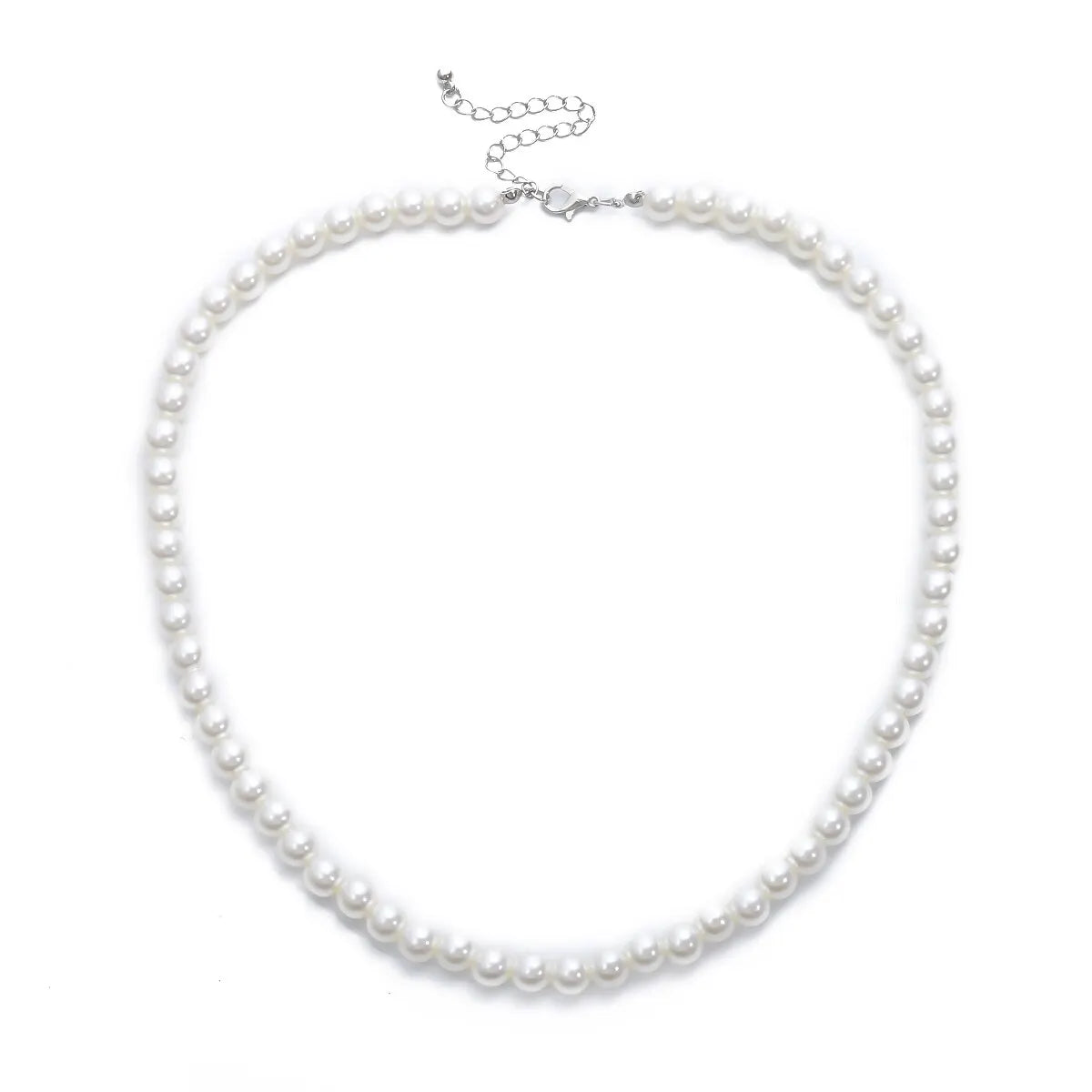 Collier Perle Blanche Homme