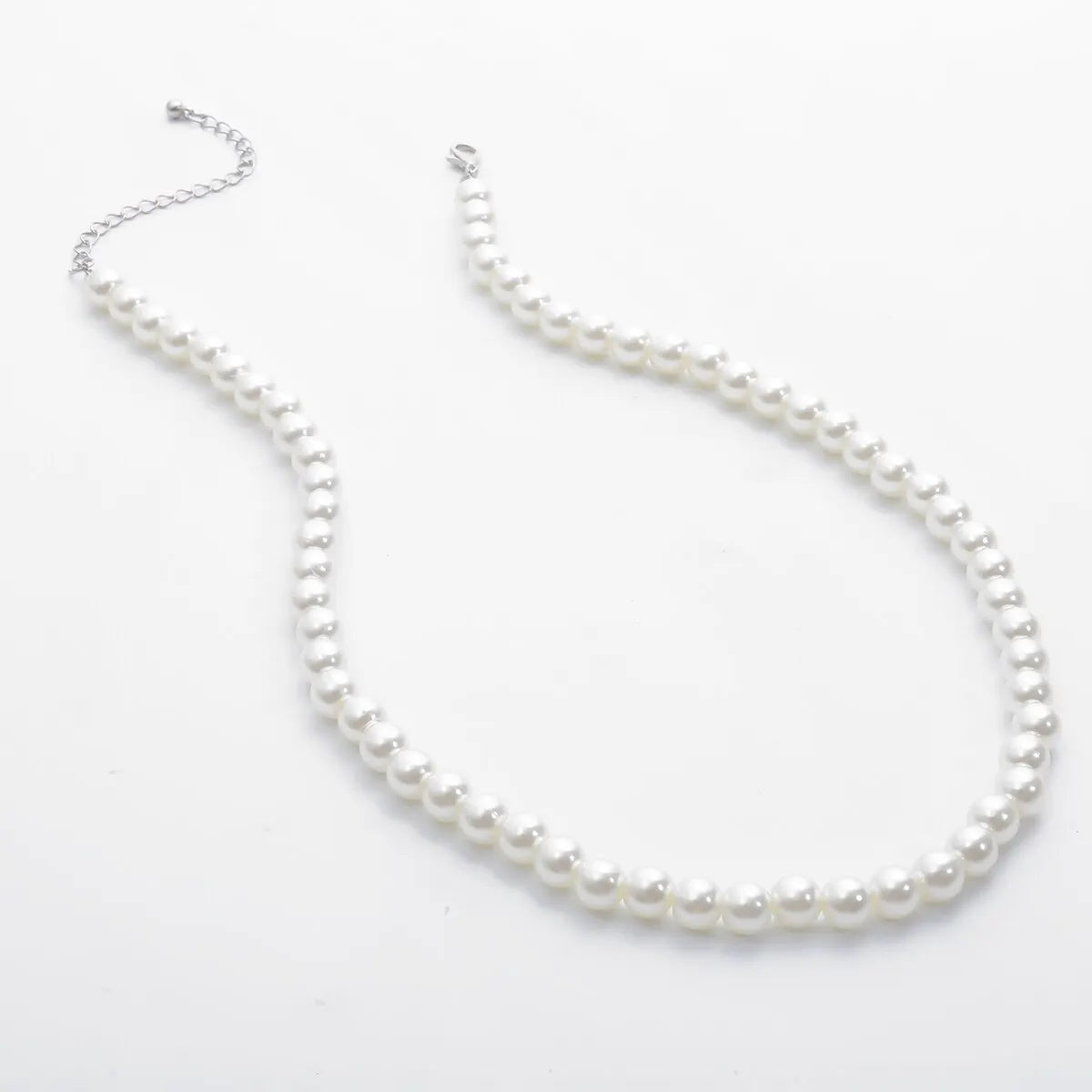 Collier Perle Blanche Homme 5