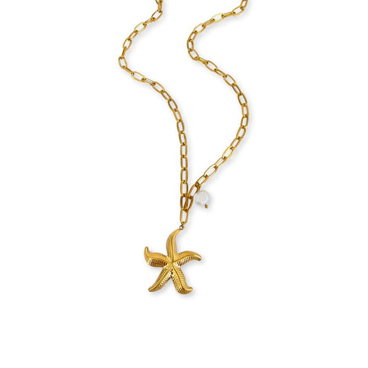 Collier Perle Étoile de Mer
