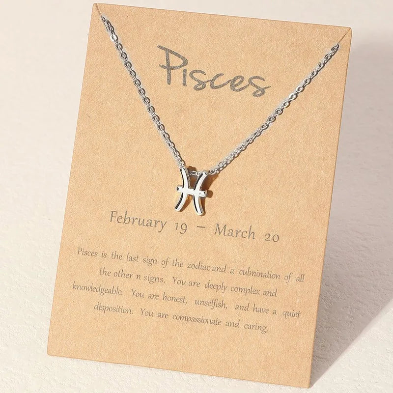 Collier Signe Astrologique Argent Poisson