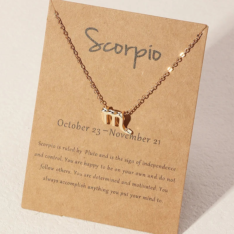 Collier Signe Astrologique Or  Scorpion