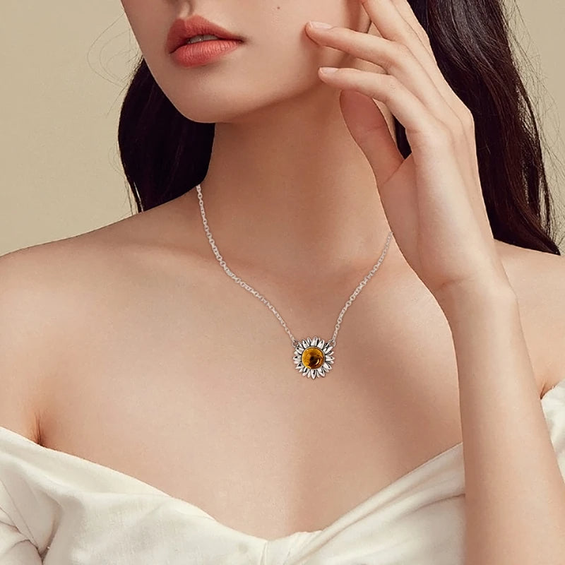 Collier Tournesol Femme