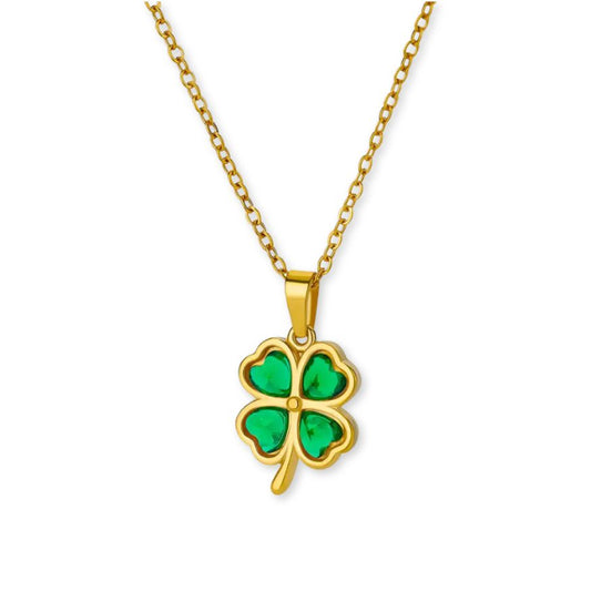 Collier Trèfle Vert