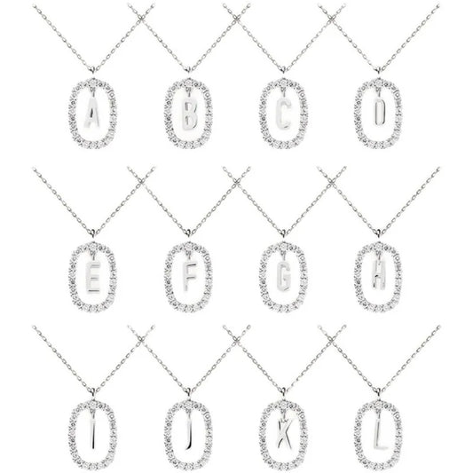 Collier avec Lettre Prenom Argent 925