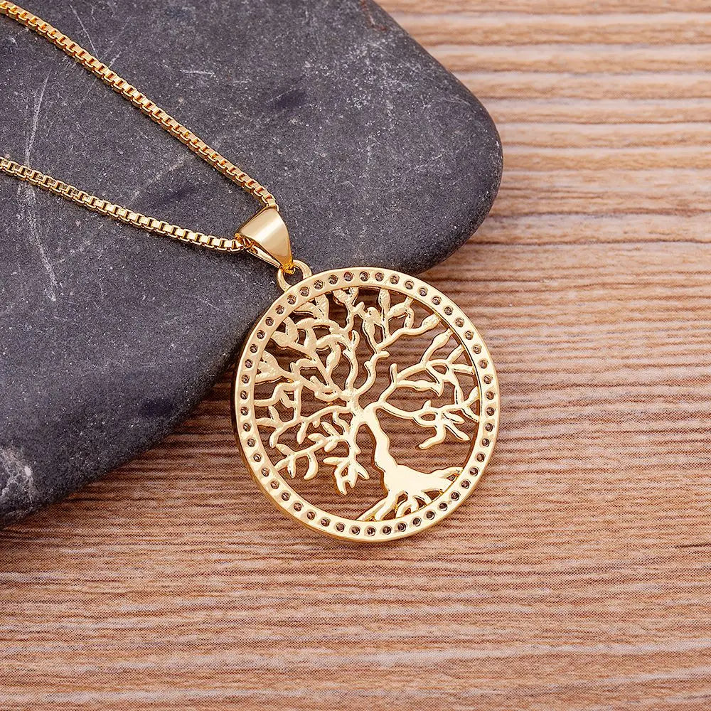 Pendentif arbre de vie en or