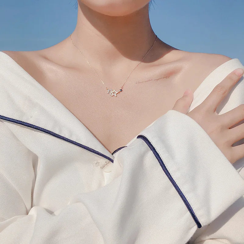 Collier Argent Étoile pour femme