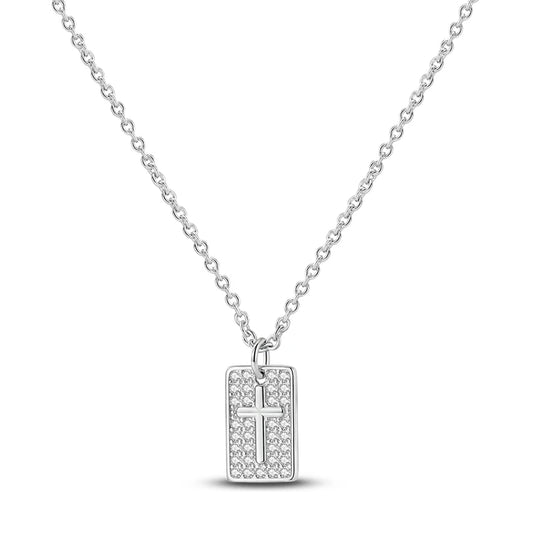 Collier Croix Femme Argent