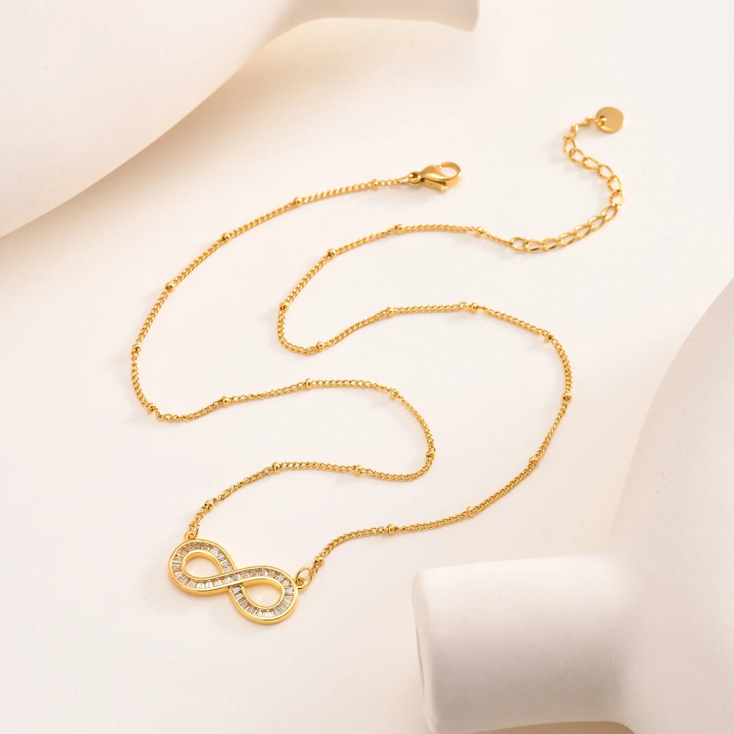 Collier Infini Or acier inoxydable
