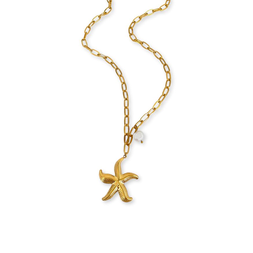 Collier Perle Étoile de Mer