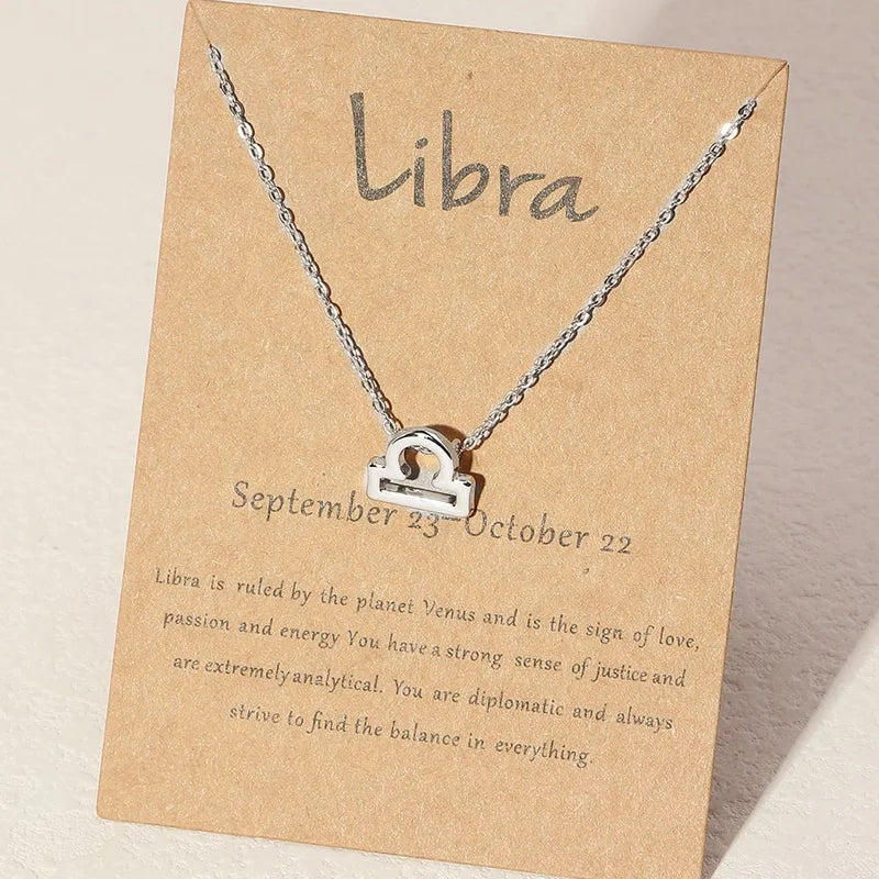 Collier Signe Astrologique Argent Balance
