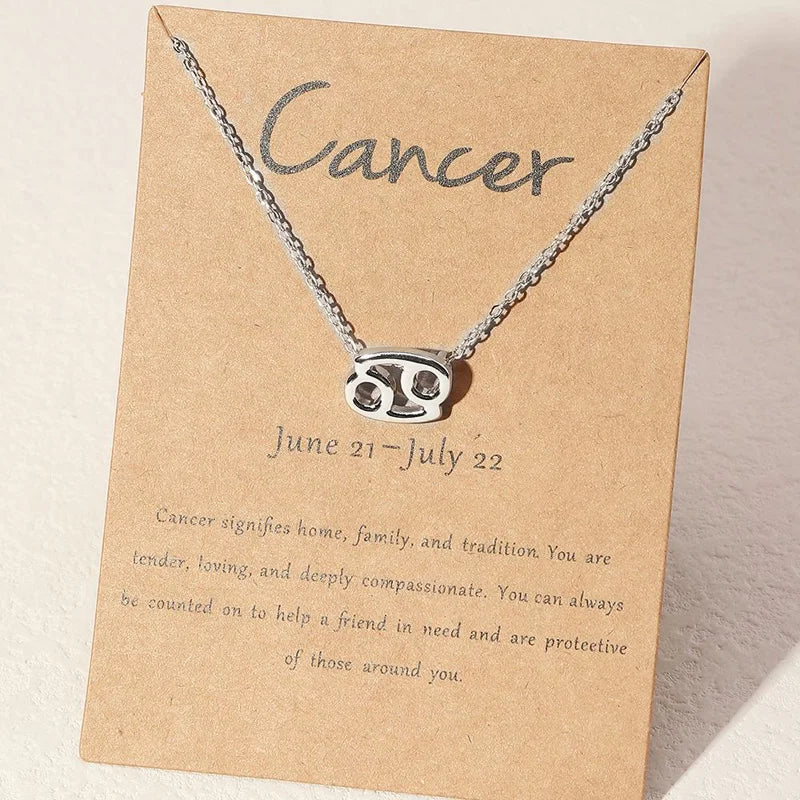 Collier Signe Astrologique Argent Cancer