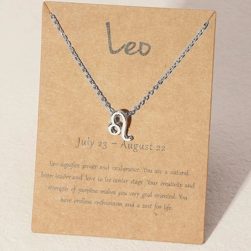 Collier Signe Astrologique Argent Lion