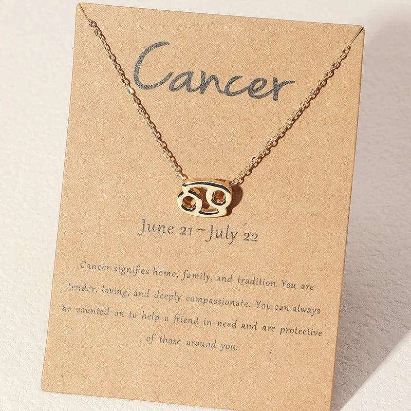 Collier Signe Astrologique Or Cancer