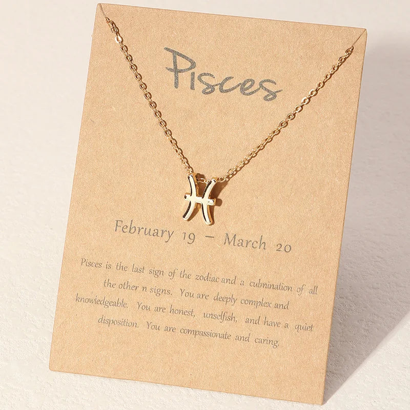 Collier Signe Astrologique Or Poisson