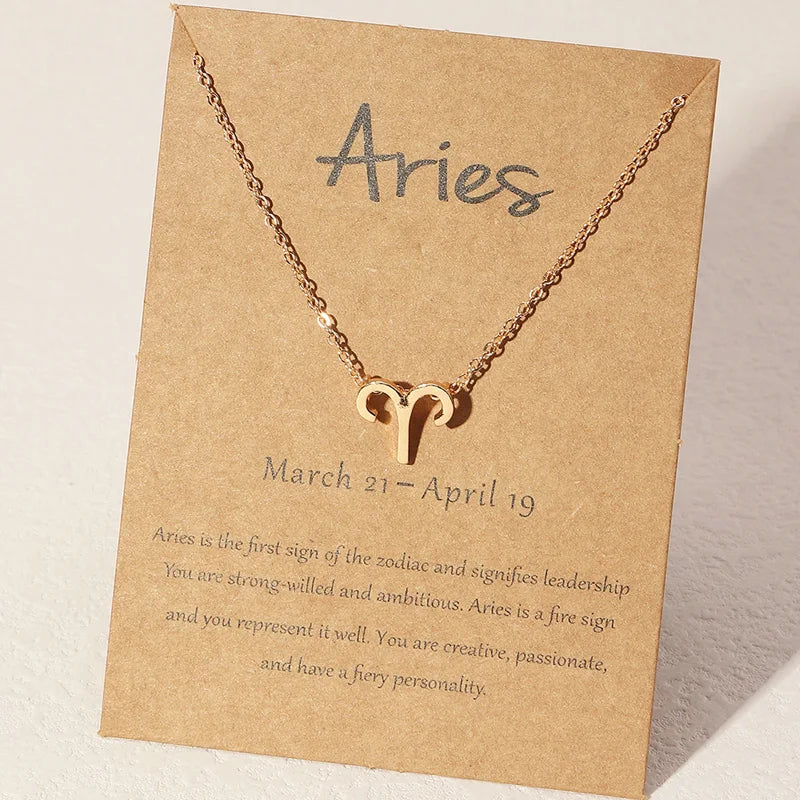 Collier Signe Astrologique or Bélier