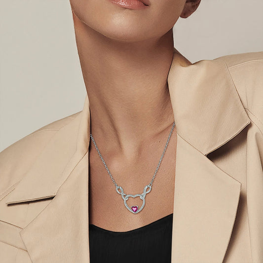 Collier coeur Infini Femme