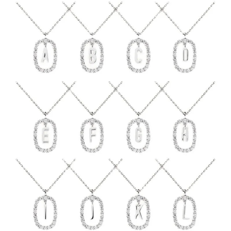 Collier avec Lettre Prenom Argent 925